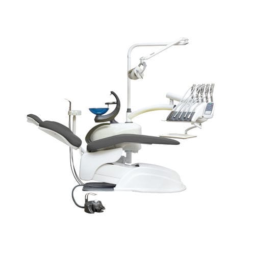 Стоматологическая установка с электромеханическим креслом - QUATRO ROD - Grup Dental Medikal - с гибким подголовником / с держателем инструментов / с освещением