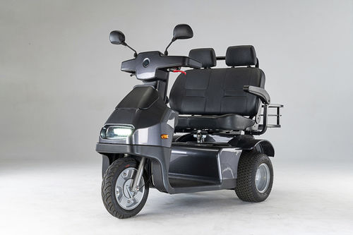 Электрический скутер для лиц с ограниченной мобильностью - AFISCOOTER S3  - AFIKIM Electric Vehicles - 3-колесный / двухместный / с корзиной