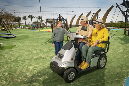 Электрический скутер для лиц с ограниченной мобильностью - AFISCOOTER S4 - AFIKIM Electric Vehicles - 4-колесный / двухместный / с корзиной