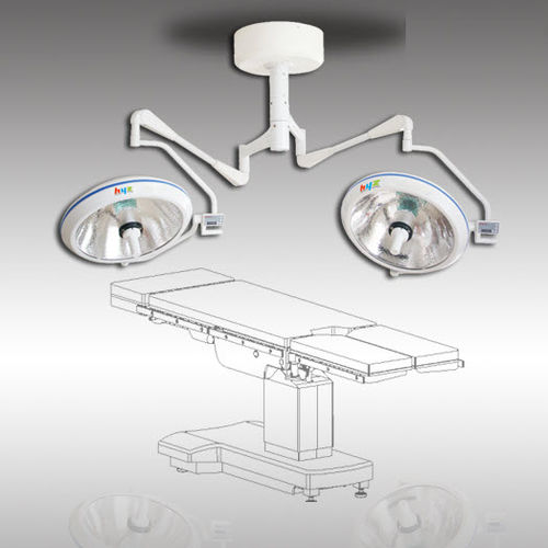 Потолочный хирургический светильник - F700/700 - HYZMED Medical - галогенный / 2 штатива / 93