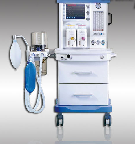 Педиатрическая установка для анестезии - S6100A - HYZMED Medical - на тележке / с системой отвода анестезиологических газов / с электронным газовым смесителем