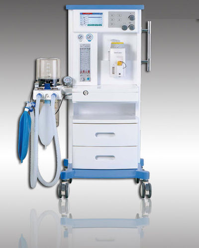 Педиатрическая установка для анестезии - S6100D - HYZMED Medical - на тележке / с системой отвода анестезиологических газов / с электронным газовым смесителем