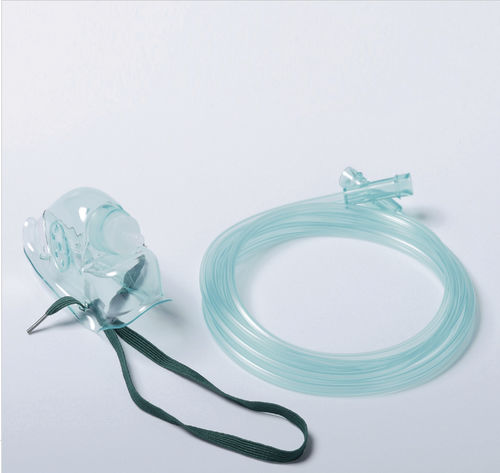 Кислородная маска из ПВХ - B1110 - HYZMED Medical - без латекса / прозрачная / регулируемая