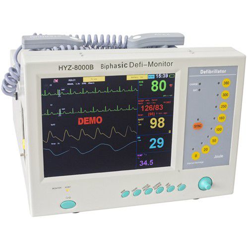 Внешний дефибриллятор с ручным приводом - 9000B - HYZMED Medical - с мультипараметрическим монитором / двухфазный
