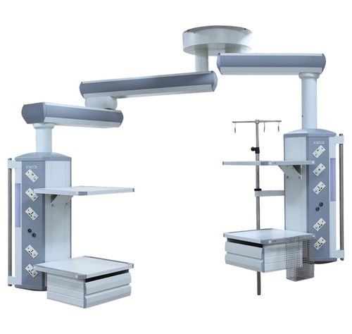 Потолочный медицинская консоль - S+S - HYZMED Medical - для интенсивной терапии / шарнирный / модульный
