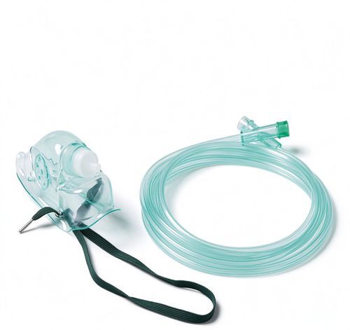 Кислородная маска из ПВХ - B1110 - HYZMED Medical - без латекса / прозрачная / регулируемая