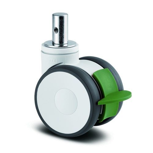 Колесо для медицинской тележки - Linea E-Lock - TENTE International GmbH - из полиамида / из полиуретана / поворотный