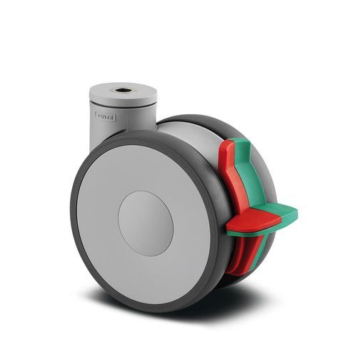 Колесо для медицинской тележки - Linea - TENTE International GmbH - для больничной кровати / с тормозом / из полиамида