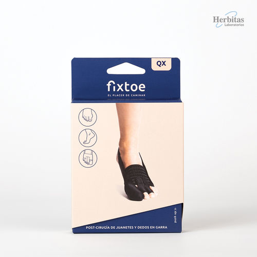Ортез при искривлении большого пальца стопы наружу - Fixtoe QX - Laboratorios Herbitas