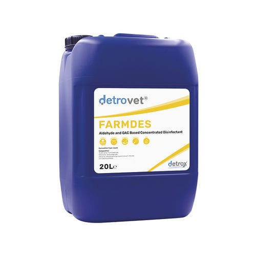 Дезинфицирующее средство для полов и поверхностей - Detrovet Farmdes - Detro Healthcare - жидкость / 1000 мл / 5000 мл