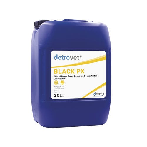 Дезинфицирующее средство для полов и поверхностей - Detrovet Black Px - Detro Healthcare - жидкость / 1000 мл / 5000 мл