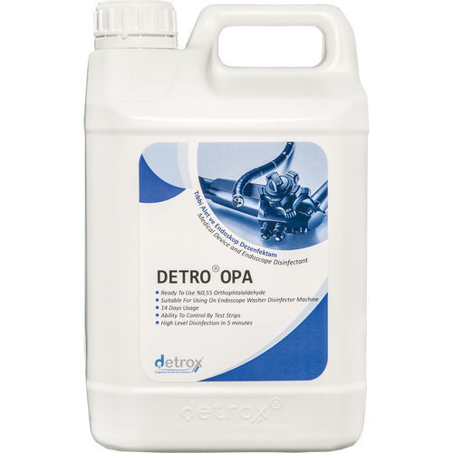Дезинфицирующее средство для эндоскопов - DETRO OPA - Detro Healthcare - для медицинской мебели / для хирургических инструментов / жидкость