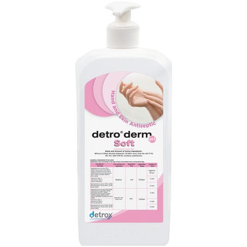 Гидроспиртовый раствор 70% - Detro Derm - Detro Healthcare - 500 мл / 250 мл / 100 мл