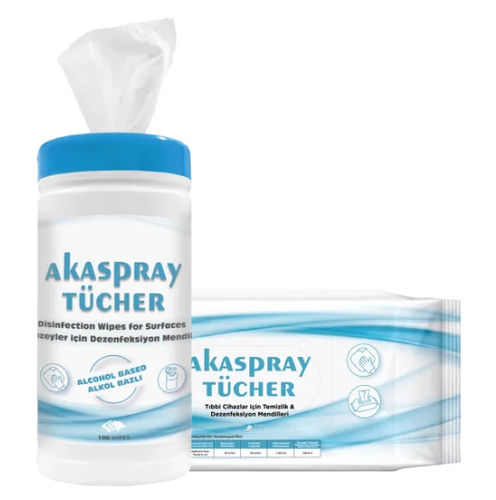 Очищающие салфетки для полов и поверхностей - Akaspray Tücher - Detro Healthcare - 100 штук
