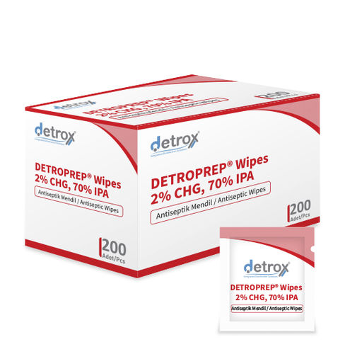 Очищающие салфетки для гигиены тела - Detroprep  - Detro Healthcare - 200 штук