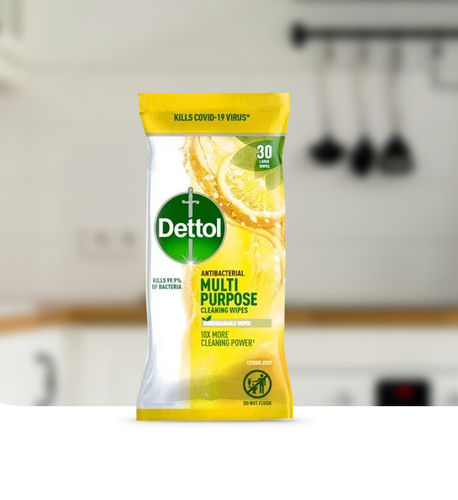 Очищающие салфетки для полов и поверхностей - Citrus Zest - Dettol - 30 штук