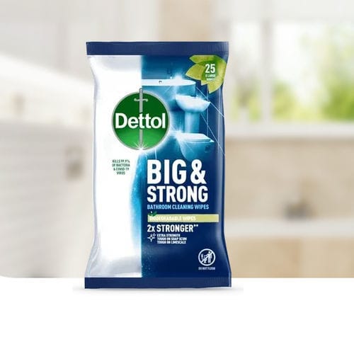 Очищающие салфетки для полов и поверхностей - Big & Strong - Dettol - 25 штук
