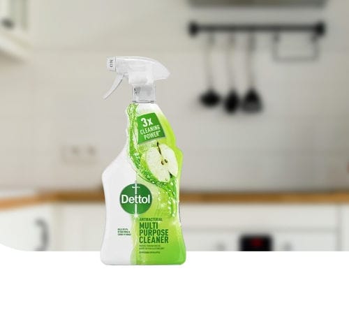 Моющее средство жидкость - Green Apple  - Dettol - 750 мл / перекись водорода / спирт