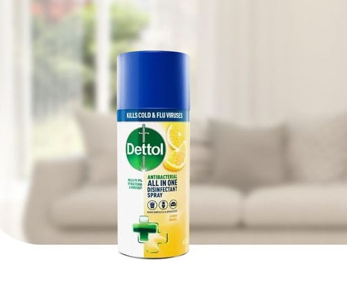 Дезинфицирующее средство для полов и поверхностей - Lemon Breeze - Dettol - жидкость / 500 мл / на спиртовой основе