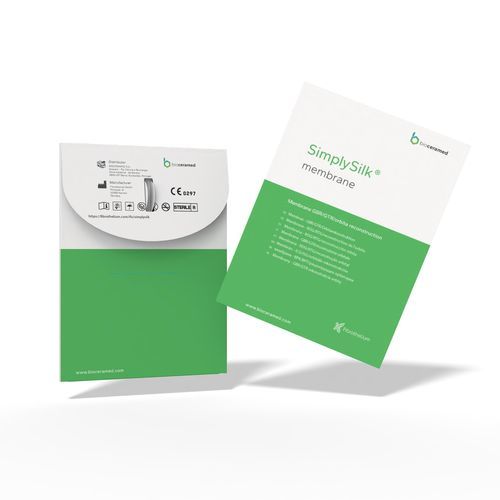 Тканевая матрица стоматологическая хирургия - SimplySilk® Barrier Plus - Bioceramed - ксенотрансплантат / рассасывающаяся