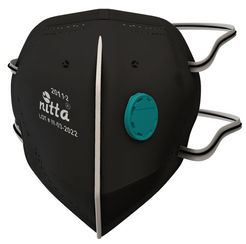 Респиратор N95 - 2011-2 - NITTA S A - из ткани / с клапаном выдоха / полумаска