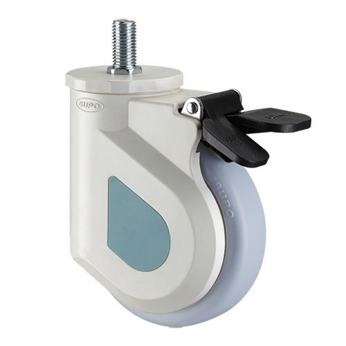 Ролик для медицинских приборов - 1M-WP02-02-100-271 - Zhongshan Xiangrong Caster Manufacturing Co.,Ltd - из полиуретана