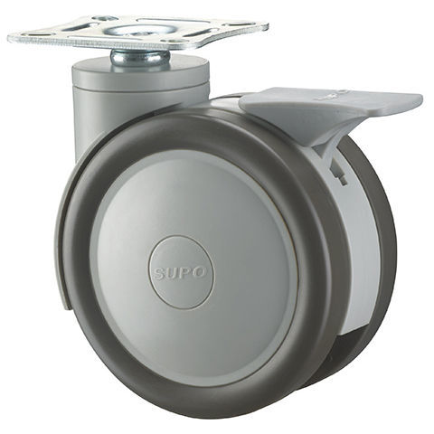 Ролик для медицинских приборов - 1M-HP21-01D-125-312 - Zhongshan Xiangrong Caster Manufacturing Co.,Ltd - из полиуретана