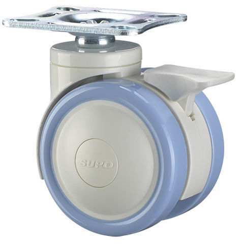 Ролик для медицинских приборов - 1M-WP21-01D-125-272 - Zhongshan Xiangrong Caster Manufacturing Co.,Ltd - из полиуретана
