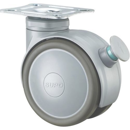 Ролик для медицинских приборов - 1M-HP22-01D-100-313 - Zhongshan Xiangrong Caster Manufacturing Co.,Ltd - из полиуретана