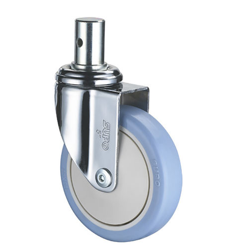 Колесо из полипропилена - 1M-C01-05-100-271 - Zhongshan Xiangrong Caster Manufacturing Co.,Ltd - с тормозом / поворотный