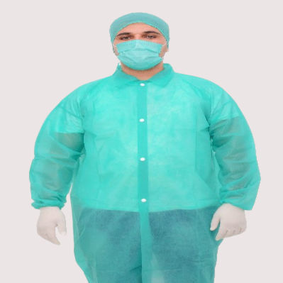 Хирургический халат унисекс - Health Production Products - из полипропилена / зеленый