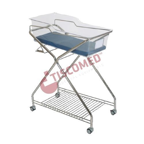 Медицинская люлька на роликах - TCBA 1040 - Tiscomed - из нержавеющей стали / прозрачная
