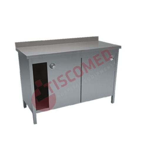 Рабочий стол - TTVA 4750 - Tiscomed - для медицинского кабинета / прямоугольный / из нержавеющей стали
