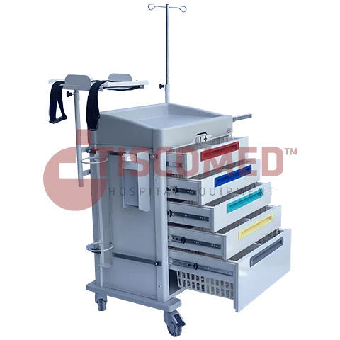Тележка для неотложной помощи - TCEC 1400 - Tiscomed - медицинская / для больниц / для дефибриллятора