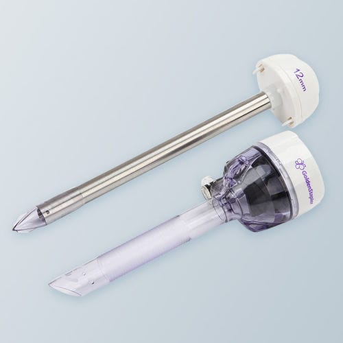 Лапароскопический трокар - NKTL5 - Golden Stapler Surgical - с отверстием инсуффляции / с приемной гильзой / для одноразового использования