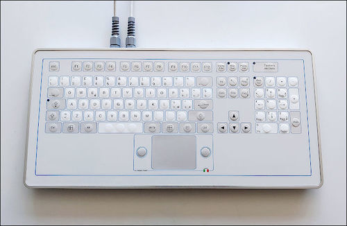 Клавиатура с сенсорной панелью - KT-105-TM-04 - K-Tronic - из силикона / из алюминия / USB
