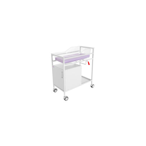 Медицинская люлька с фиксированной высотой - HSP 1130 - HOSPITOOL MEDICAL DEVICES INC. - на роликах / с ящиком для хранения / прозрачная