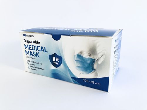 Xирургическая маска типа IIR - DAB010 - Dabalta ir Ko - из полипропилена / без латекса / для взрослых
