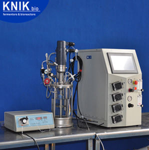 Биореактор для лабораторий - GC series - KNIK CO.,LTD. - для ферментации микробов / охлаждающий / стерилизуемый в автоклаве
