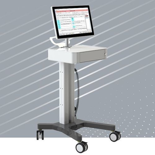 Компьютерная тумба приспособления - ÇİZGİ TEKNOLOJİ ELEKTRONİK TASARIM VE ÜRETİM A.Ş. - с регулируемой высотой / с выдвижным ящиком / с сенсорным экраном