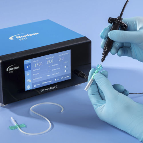 Автоматический распределитель сред - UltimusPlus™ - Nordson EFD - с ручным приводом / полуавтоматический / настольный
