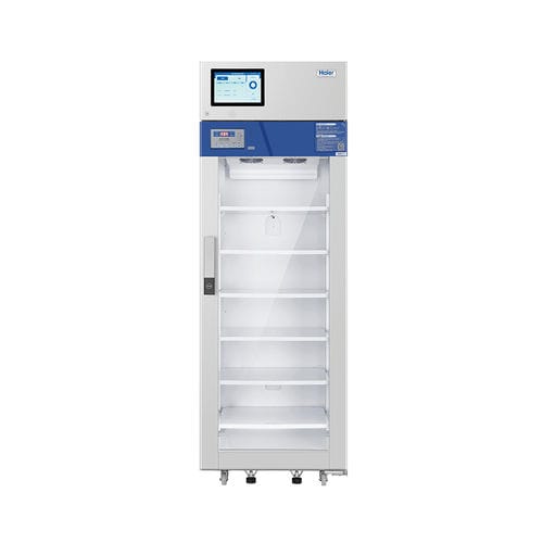 Холодильник для аптеки - HYC-509R - Haier Biomedical - в виде шкафа / 1 дверца / со стеклянной дверью