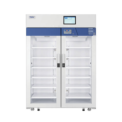 Холодильник для аптеки - HYC-1099R - Haier Biomedical - в виде шкафа / 2 дверцы / со стеклянной дверью