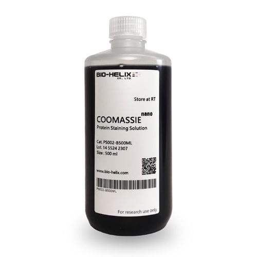 Реактив в растворе - COOMASSIE nano - Bio-Helix - красящий раствор / краситель / шкала белков