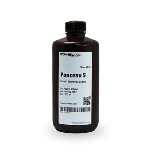 Реактив в растворе - Ponceau S - Bio-Helix - красящий раствор / шкала белков / для вестерн-блоттинга