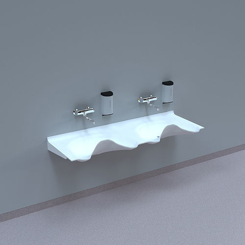 Хирургический умывальник 2 секции - OV1720GW-00 - NOAS Sweden - из Corian®