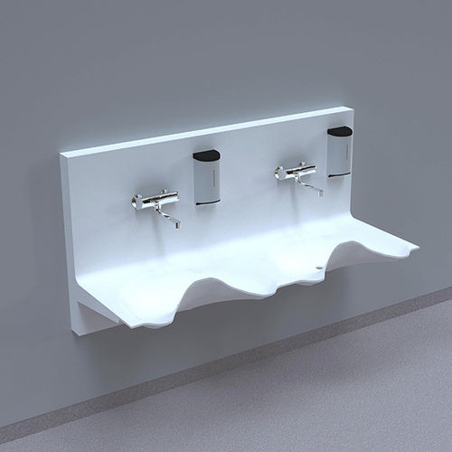 Хирургический умывальник 2 секции - OV1720GW-01 - NOAS Sweden - из Corian®