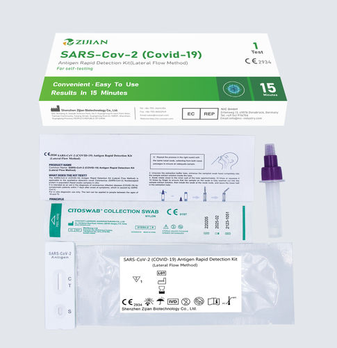 Набор для теста пневмонии - 18-02-0039 - Shenzhen Zijian Biotechnology Co., Ltd. - на инфекционные заболевания / на антигены / SARS-COV-2