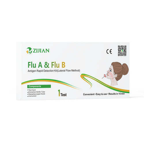 Набор для теста на инфекционные заболевания - Shenzhen Zijian Biotechnology Co., Ltd. - на антигены / гриппа А / гриппа В