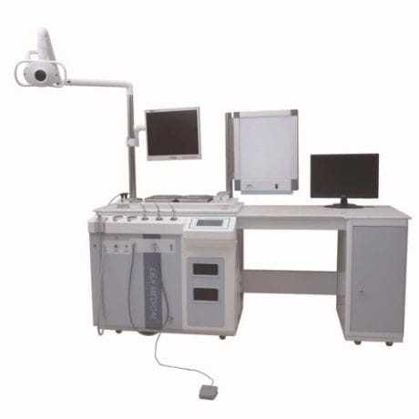 Рабочее место ЛОР - LJS7400 - Hubei CFULL Medical Technology - с освещением / с монитором / автоматизированное